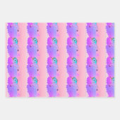 抽象芸術Unicornギフトラップユニーク- Unicorn Art ラッピングペーパーシート (正面2)