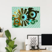 抽象芸術ViNYLポスター ポスター (ホームオフィス)