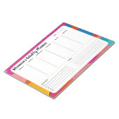 抽象芸術Weekly To Doリストのメモ帳プランナー ノートパッド (アングル)