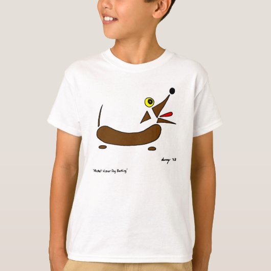 抽象芸術Wiener Dog Kids基本Tシャツ Tシャツ (正面)