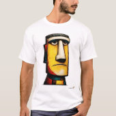 抽象表現主義の顔 | 近代シンボリックアート Tシャツ (正面)