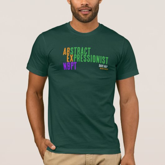 抽象表現主義のNBPT Tシャツ - PLNTDより - (正面)
