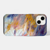 抽象表現主義アート作品 iPhoneケース (裏面横)