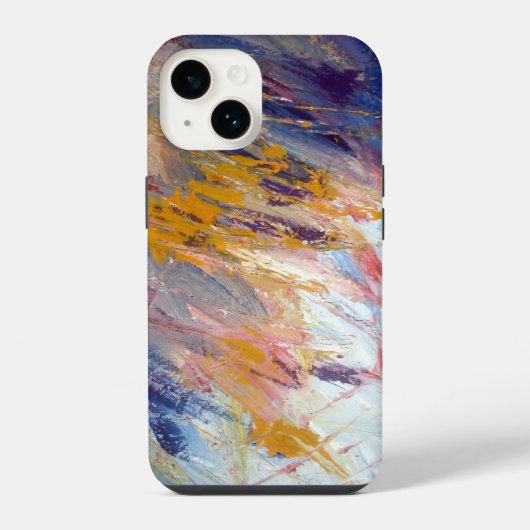 抽象表現主義アート作品 iPhoneケース (裏面)