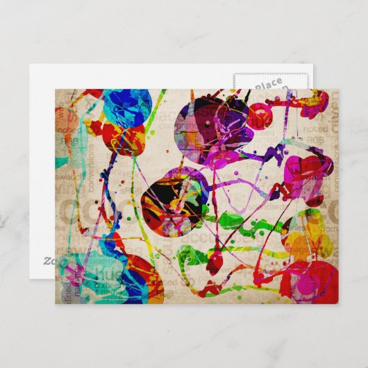 抽象表現主義2 ポストカード (正面/裏面)