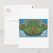 抽象表現: 'エステポナのダンス' ポストカード (正面/裏面)