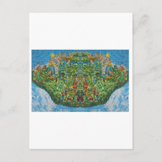 抽象表現: 'エステポナのダンス' ポストカード (正面)