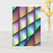 抽象誕生日 カード (黄色い花)