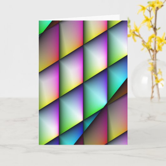 抽象誕生日 カード (黄色い花)