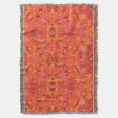 抽象赤パタ独占的ーン スローブランケット (正面縦)