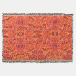 抽象赤パタ独占的ーン スローブランケット
