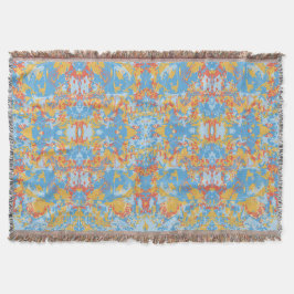 抽象青パタ独占的ーン スローブランケット