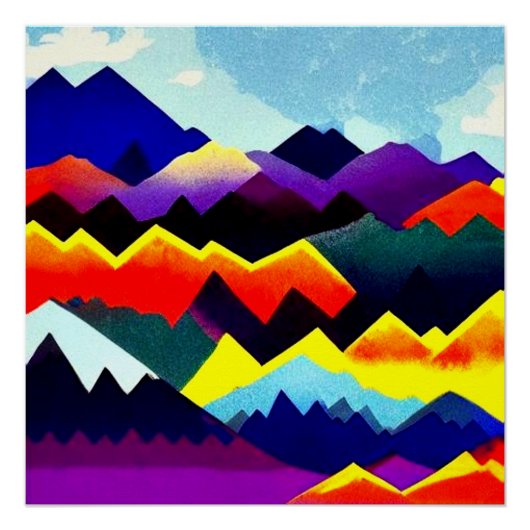 抽象風景20 ポスター (正面)