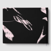 抽象 ミュージック ゲストブック ピンク (裏面)