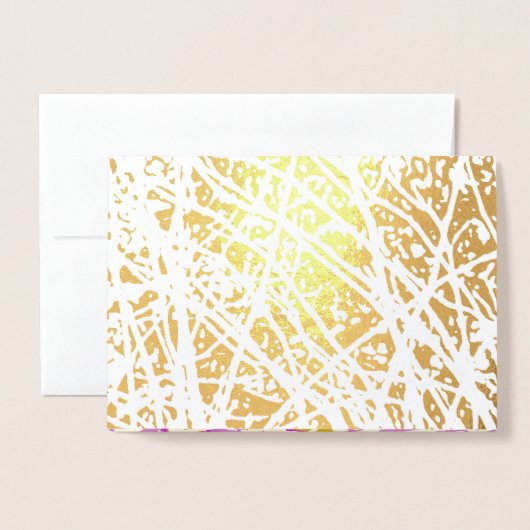 抽象 箔カード (封筒付き正面)