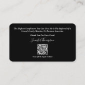 担保パーソナライズされたTouchプロフェッショナル 名刺 (裏面)