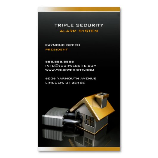 担保保険 マグネット名刺 (正面縦)