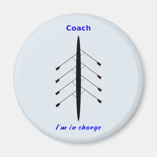 担当ローイングコーチ マグネット (正面)