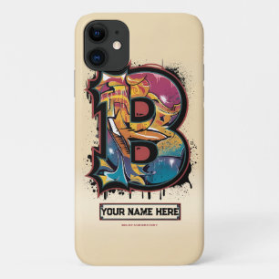 担当者お名前：カスタマイズ可能な落書き文字「B」 iPhone 11 ケース