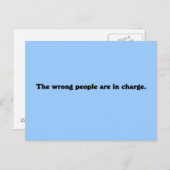 担当者が間違っている ポストカード (正面/裏面)