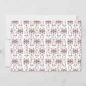 担当者を特徴とする対称の白いラッピング紙 サンキューカード (正面)