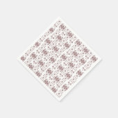 担当者を特徴とする対称の白いラッピング紙 スタンダードカクテルナプキン (角)