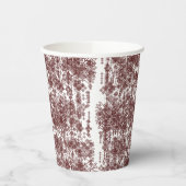 担当者を特徴とする対称の白いラッピング紙 紙コップ (左)