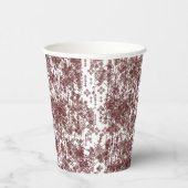 担当者を特徴とする対称の白いラッピング紙 紙コップ (右)