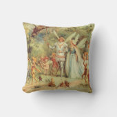 拇指姑娘とプリンスの結婚、ヴィンテージ・フェアリー・テイルズ クッション (正面)