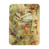 拇指姫と王子様の結婚式、ヴィンテージ・フェアリー・テイルズ マグネット (縦)