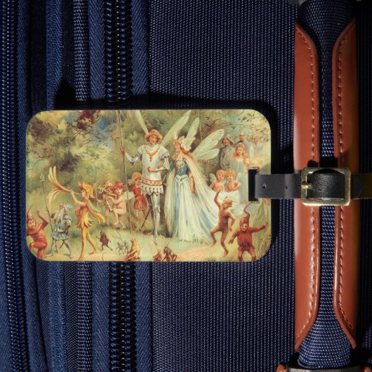 拇指姫と王子様の結婚式、ヴィンテージ・フェアリー・テイルズ ラゲッジタグ (正面インサイチュ4)