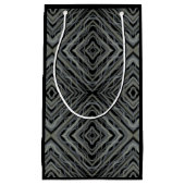 拍動リズムモダン抽象芸術アートイラストレーション スモールペーパーバッグ (正面)