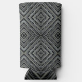 拍動リズムモダン抽象芸術アートイラストレーション スリム缶クーラー (正面)