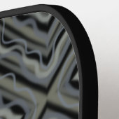 拍動リズムモダン抽象芸術アートイラストレーション ピックルボールラケット (左詳細)