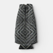 拍動リズムモダン抽象芸術アートイラストレーション ボトルクーラー (裏面)