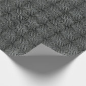 拍動リズムモダン抽象芸術アートイラストレーション ラッピングペーパー (角)