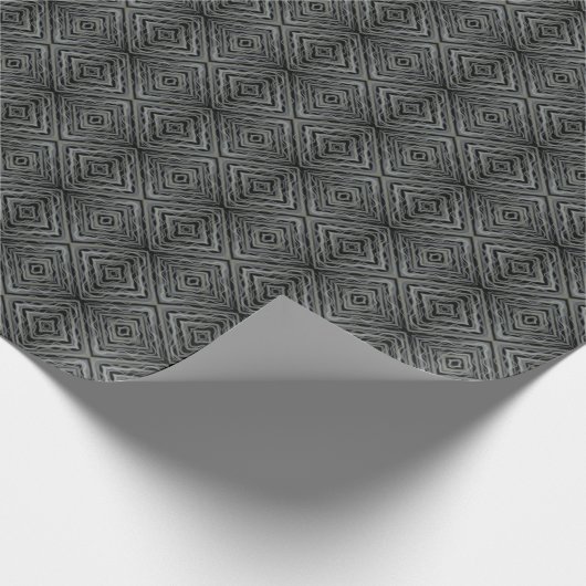 拍動リズムモダン抽象芸術アートイラストレーション ラッピングペーパー (角)