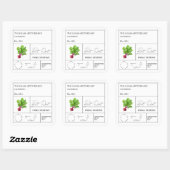 拍子付きビートルートラベル スクエアシール (シート)