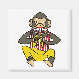 拍手モンキーヴィンテージ巻き玩具 マグネット