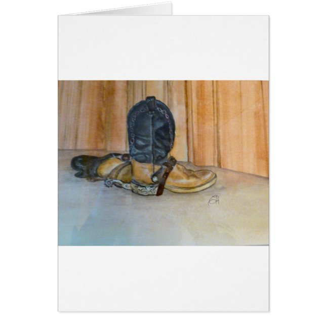 拍車が付いているカウボーイ・ブーツ (正面)