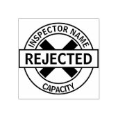 拒否されたカスタム ラバースタンプ (インプリント)