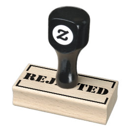 拒否されたパーソナライズされたゴム印 ラバースタンプ