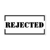 拒否されたパーソナライズされたゴム印 ラバースタンプ (インプリント)