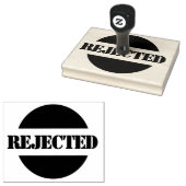 拒否された大きな木製カスタムのゴム印 ラバースタンプ (押印)