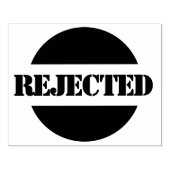 拒否された大きな木製カスタムのゴム印 ラバースタンプ (インプリント)