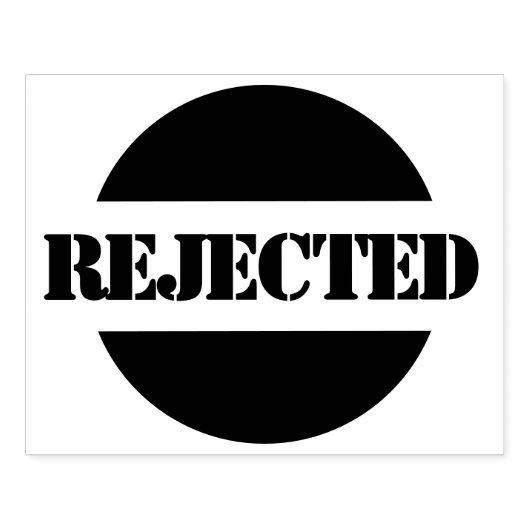 拒否された大きな木製カスタムのゴム印 ラバースタンプ (インプリント)