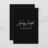 拒否された認可済みの信頼 サンキューカード (正面/裏面)
