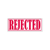 拒否されたBusiness Office枠のシンプル セルフインキングスタンプ (デザイン)