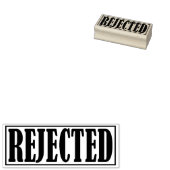 拒否されたBusiness Office枠のシンプル ラバースタンプ (押印)