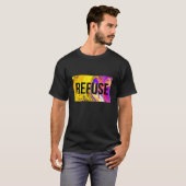 拒否とレジストやる気を起こさせる引用文グラフィックティーS Tシャツ (正面フル)